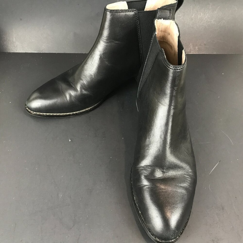 Madewell Size 9 Black leather Booties